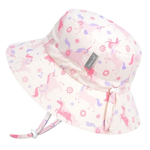Chapeau de soleil enfant Jan & Jul anti-vent qui ne s'envole pas à la plage