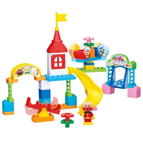 [バンダイ(BANDAI)] BlockLabo ブロックラボ たのしいゆうぐいっぱい♪アンパンマンこうえんブロックバケツ 対象年齢 3 才以上 それいけ！アンパンマン