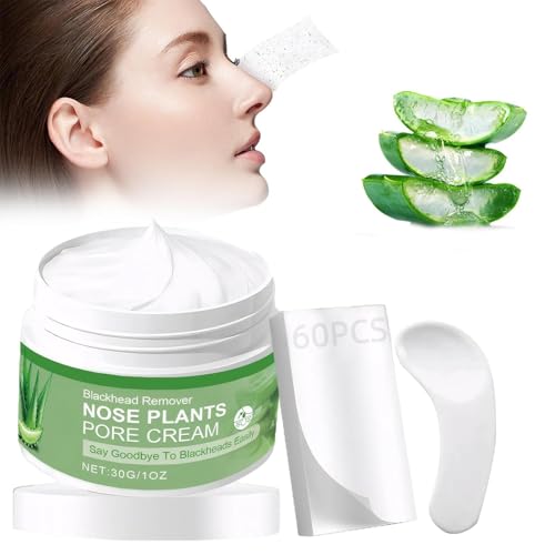 60 piezas Mascarilla Facial Puntos Negros,Tiras Puntos Negros Nariz, Removedor de Espinillas Máscara, Eliminación de Puntos Negros, Limpieza Profunda de Belleza y Cuidado Facial