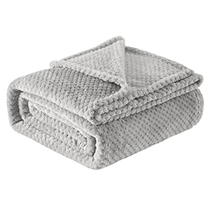 Lifewit Throw Blanket Double Size Waffle Blanket for Couch Sofa Bed Outdoor Travel, Soft Fluffy Cozy Microfiber Fleece…