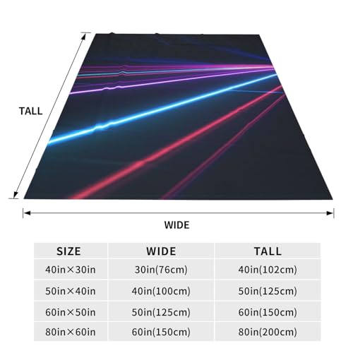 Couverture en micro polaire Laser line 152x127 cm pour lit