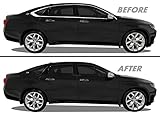 SlickMod Chrome Delete Blackout Vinyl Overlay for 2014-2020 Chevy Impala Window Trim (Gloss Black)