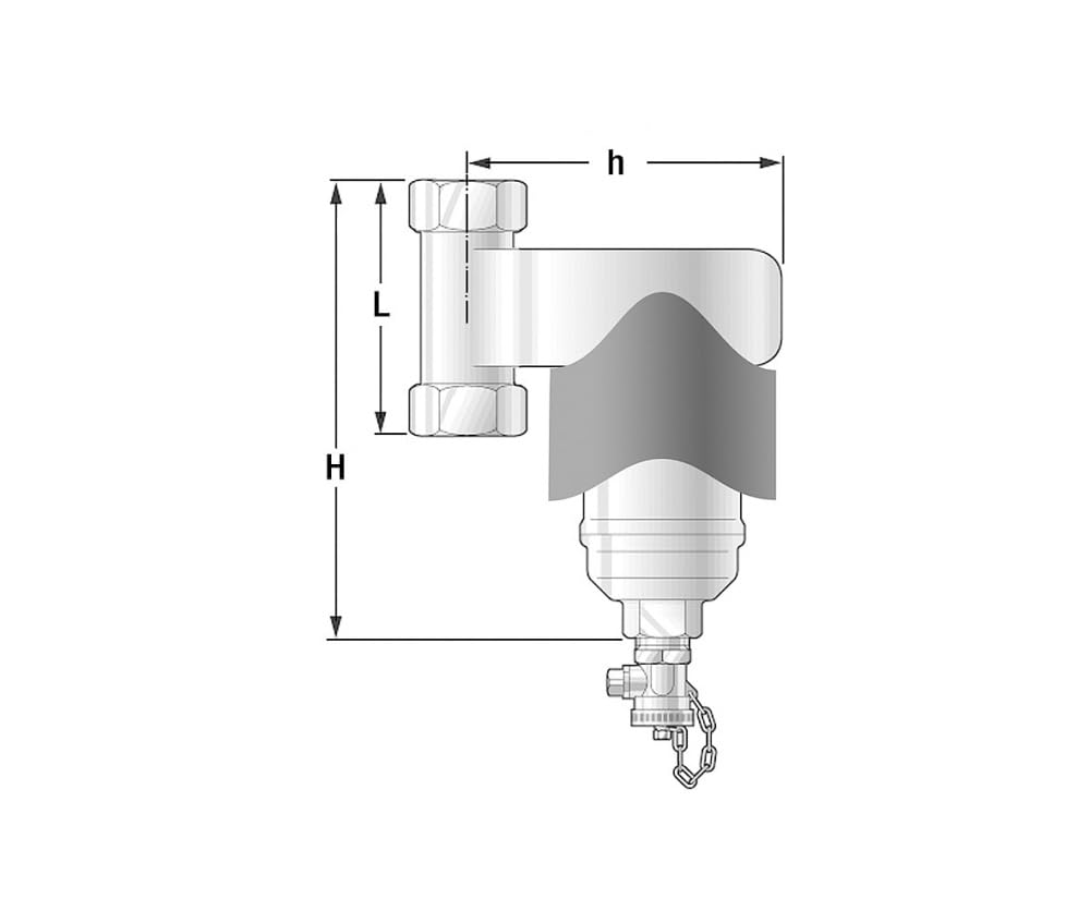 Spirotrap MBL UE125WJ - Separador de barro (1 1/4", rosca interior con imán)