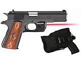 Laser Kit for Ruger® Commander & SR 1911 Full Size Springfield and Kimber 1911 Pistols, Taurus w/Holster, Touch-Activated ArmaLaser TR25 / TR25S Red Laser Sight & 2 Extra Batteries [See Fit Chart]