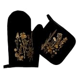 Qeheb Vintage Floral Oven Mitts and Pot Holders...