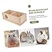 SUPVOX Hamster Wooden House Creative Shelter and Fun Hideout for Pets Habitat for Hamsters Hedgehogs and Guinea Pigs Sturdy Design with Workmanship