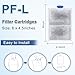 driamor 8 Pack Fish Tank Filter Cartridges for PF-L Power Filter, Large Carbon Aquarium Filter Cartridge Replacement Compatible with PF20, PF30, PF40 and PF75 Power Filters