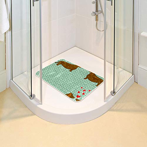 Tapis de bain bébé teckel 60x35cm antidérapant - 7