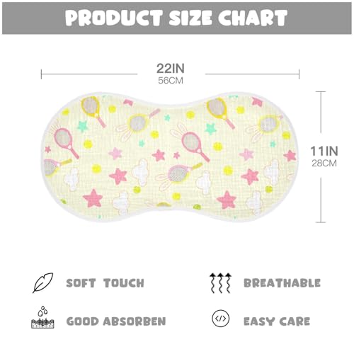 Racket Star Cloud Beige Baby Burp Cloths Muslin Burp Cloth Absorbent Baby Wash Cloths Burping Cloths for Babies Burp Clothes Rags Towel for 22x11IN Baby Boy Girl Essentials,2 Pack3