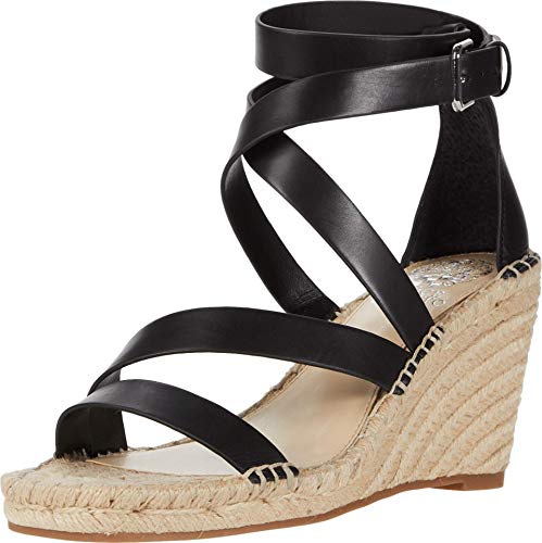 Preisvergleich Produktbild Vince Camuto Damen Mesteria Keilabsatz Espadrille Plateau, Schwarz (schwarz), 37 EU