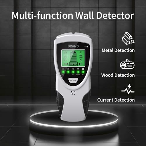 Scanner de parede com localizador de pinos – Detector de pinos 5 em 1 – Detector de cabos para pared