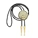 Jeilwiy Black Bolo Tie Flower Design, Native American Bolo Tie for Men, Cowboy Bolo Necktie Women, Wstern Ties Costume