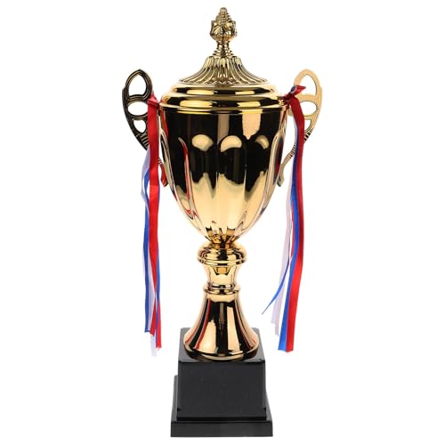 Trophée de coupe en métal brillant avec socle stable pour tournoi