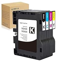 Aomya 4 Stück SG400 SG800 Sublimationstintenpatronen, Wärmeübertragung, kompatibel mit Virtuoso SG3100 3100SNW 3110 3110DN 3110DNW 3110SFNW 3110SNW 7100 7100DN 21OON 2010L SG400 800