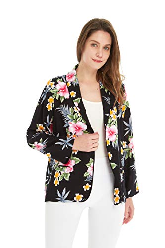 Image of Family Matching Hawaiian Clothes, Hibiscus Black | Black Hibiscus Print • Soft Rayon Fabric • Family Matching Outfits • Vacation Ready • Luau Party Wear