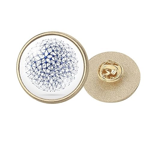 Broche en métal doré Atoc Structure pour sublimer un look de bureau élégant