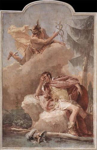 Tableau Toile Peinture Décorative Battista Tiepolo 60x90cm : Affiches d'Art Mural Salon