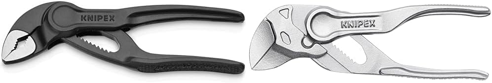 KNIPEX Tools Cobra XS Water Pump Pliers(87 00 100), 4-Inch and Pliers Wrench XS