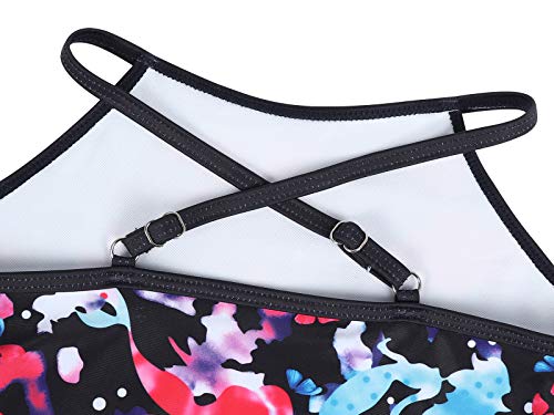 Cotrio Conjunto de biquíni princesa sereia maiôs de duas peças para bebês e meninas maiô colorido se