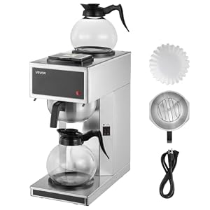 VEVOR Commercial Drip Coffee Maker 12 Cups Coffee Machine Drip Style