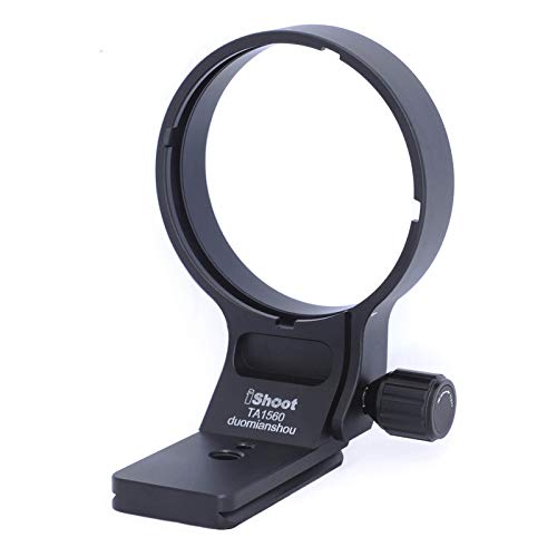 iShoot Tripod Mount Ring, CNC Metal Lens Collar Support Compatible with Tamron SP 150-600mm f/5-6.3 Di VC USD G2 Lens A022, Built-in Arca Type Quick Release Plate for Arca-Swiss Fit Tripod Head Clamp