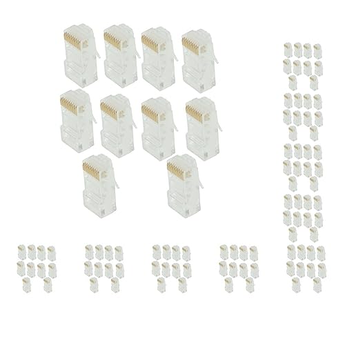 Module RJ50 Keystone Jack : lot de 10 connecteurs réseau Ethernet transparents