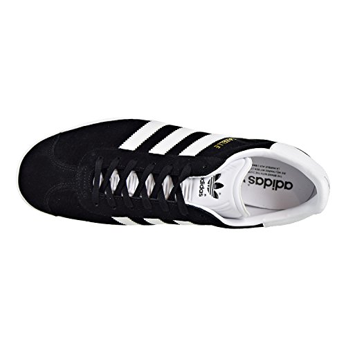 Adidas Originals Men's Gazelle Lace-Up Sneaker,Black/White/Gold Met.,10 M Us #TOP5