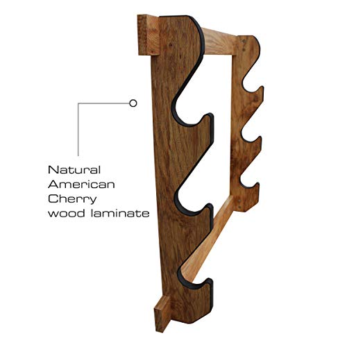 Rush Creek Creations Unisex Adult American Cherry Indoor 3 Rifle Shotgun Wall Storage Display Rack, American Cherry, 0 Us #TOP2