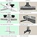 XDEMODA The Latest Model Gymnastics Bar for Kids Ages 3-15 for Home, Anti-Slip, Easy to Assemble, 35” to 55” Adjustable Height Gymnastic Horizontal Bars Equipment (Gym bar, White)