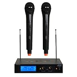 Audio 2000s VHF 2 Channels Handheld Wireless Microphone