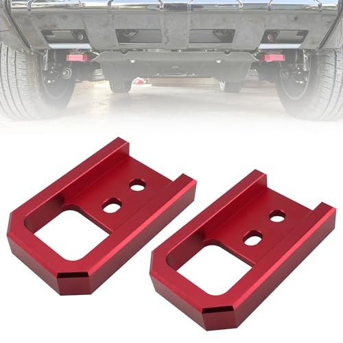 RULLINE Red Tow Hooks Compatible with Toyota Tacoma 2024-2026, 4Runner 2025-2026, Land Cruiser 250 2024-2025, Heavy-Duty Front Recovery Tow Hook Kit Truck Accessories