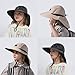 Outdoor Kids Sun Hat with Neck Flap UPF 50+ Qucik Dry Breathable Bucket Hats for Baby Boys Girls Safari Fishing Beach Hat Summer Adventure Black Age 2-12 Years