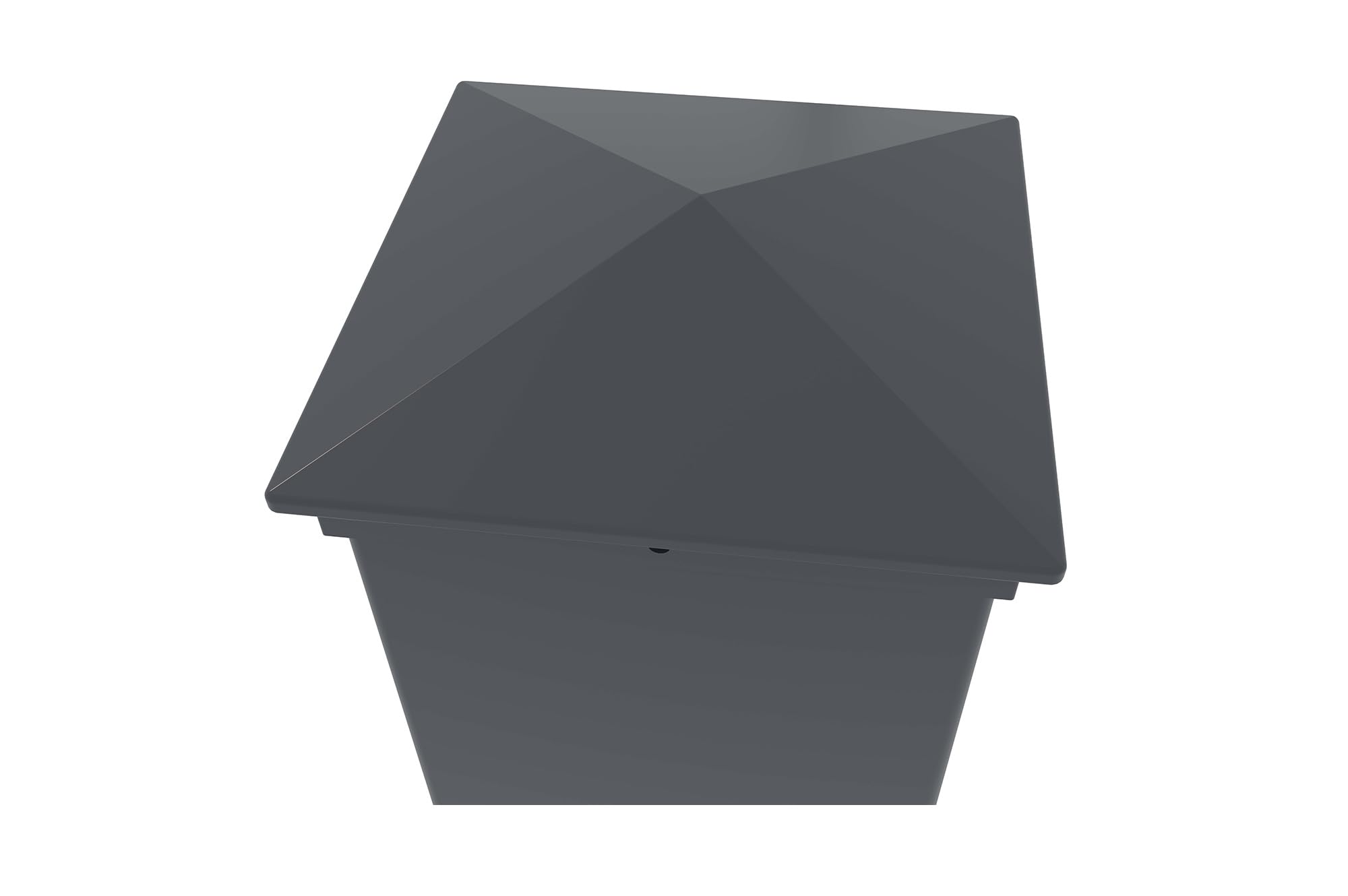 Casanoov Lot de 2 Poteaux EIFEL Aluminium 15x15 cm H.166 cm Gris Anthracite | Support Portail et Portillon - Pose à Visser ou Sceller - Résistants Intempéries et Corrosion - Chapeaux Inclus