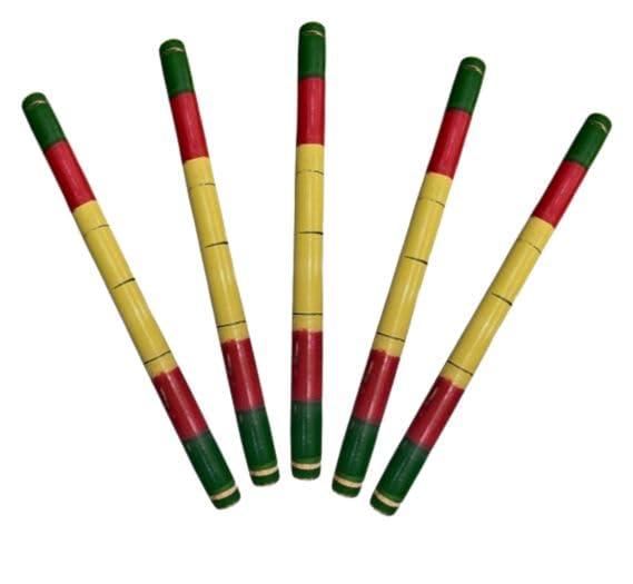 Wooden Tiranga Dandiya Stick for Dance Garba Stick for Navratri Celebration Large Size 14.4 Inches (Pack of 1 Pair) (B0CKRDP6L4) Amazon Price History, Amazon Price Tracker
