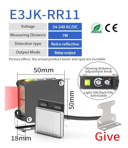 Sensor fotoeléctrico retrorreflectivo con salida de relé para control de paso 3