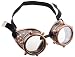 Produktbild Faschingsfete Kostüm Steampunk Brille Schutzbrille Schrauben mit Gummi, Bronze