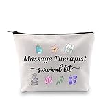 GJTIM Massage Therapy Graduation Gift Massage Therapist Survival Kit Zipper Pouch Makeup Bag (Survival Kit Massage Therapist bag)