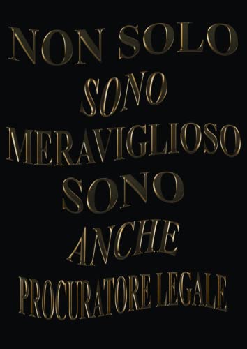 Non Solo Sono Meraviglioso Sono Anche procuratore legale: Agenda 2023-2024 Settimanale e Giornaliera A4 Grande Formato | Calendario mensile ... a 2 anni (Regalo per Procuratore Legale)