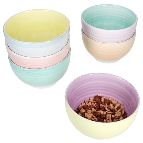 MamboCat Pastello 6er Set Müslischale 14cm I 500ml I Bunte...