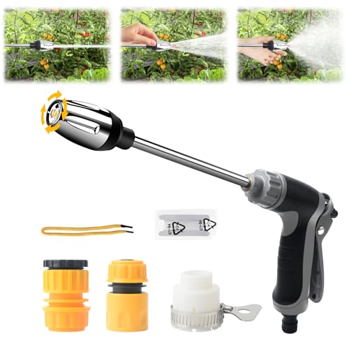Waterblitz Pressure Washer,Waterblitz High-Pressure Nozzle with Long Rod & 3* Plastic Joints Power High-Pressure Cleaner with 360° Rotating for Three Spray Modes for Washing Cars Pets Patio