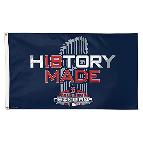Drapeau des Champions du monde des Red Sox 2018 idée cadeau baseball