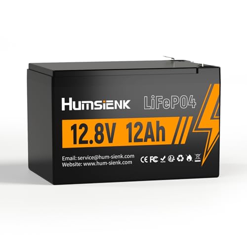 HumsiENK 12V 12Ah LiFePO4���`�E���o�b�e���[�A�[�d�� lifepo4 �����_�S���`�E���d�r�A����10�N�ȏ�ABMS�����A���S�Ōy�ʁA�\�[���[�ARV�A�ƒ�p