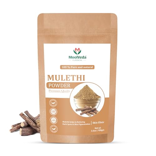 Image of Mulethi (Licorice) Powder | Pure & Natural Powder for Skin, Body & Hair Care | 100 g
