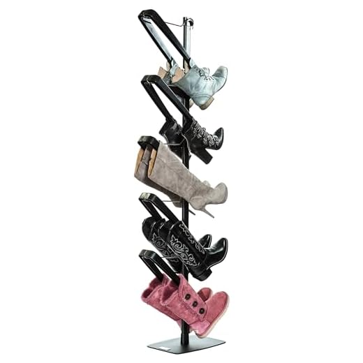Boot Butler Standing Boot Rack – As Seen On Rachael Ray – Clean Up Your Floor & Protect Your Boots – 5-Pair Stand Organizer & Shaper/Tree