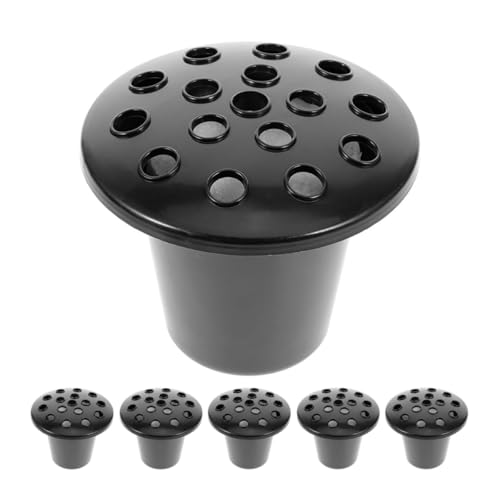 Vase funéraire noir à base lotus pour fleurir les tombes lors des commémorations