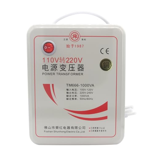 Beduan 110V to 220V Step Up Converter Voltage Power Transformer for 220V Chinese Electronics