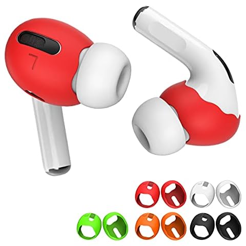 [5 Pairs] for AirPods Pro Ear Tips Covers, WQNIDE Silicone Anti-Slip/Dust/Shock Ear Covers Accessories Compatible with Apple AirPods Pro 1st Generation (5 Colors) Cover