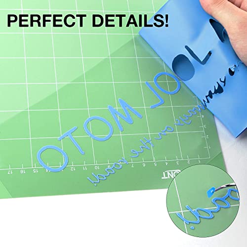 Image of HTVRONT HTV Vinyl Rolls Heat Transfer Vinyl - 12 inch x 8ft Sky Blue HTV Vinyl for Shirts, Iron on Vinyl for All Cutter Machine - Easy to Cut & Weed for Heat Transfer Design (Sky Blue)