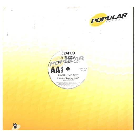 Solina / Ricardo / Elissa: The Summer E.P. 12" VG+/VG++ Canada Popular PR1 3178