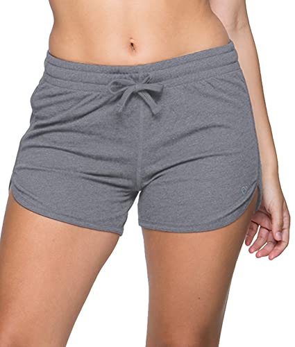 Colosseum Active Women's Simone Cotton Blend Yoga And Running Short (Smoked Pearl, Large) #TOP1